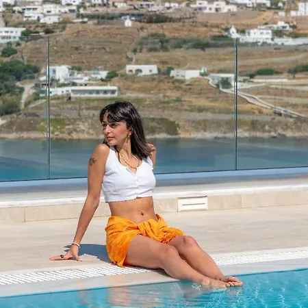 아파트 Corfos Blue Mykonos 오르노스